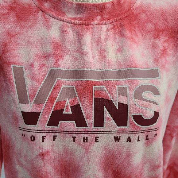 Vans Pink & Red Tie-Dye Crewneck Sweatshirt - Picture 2 of 16